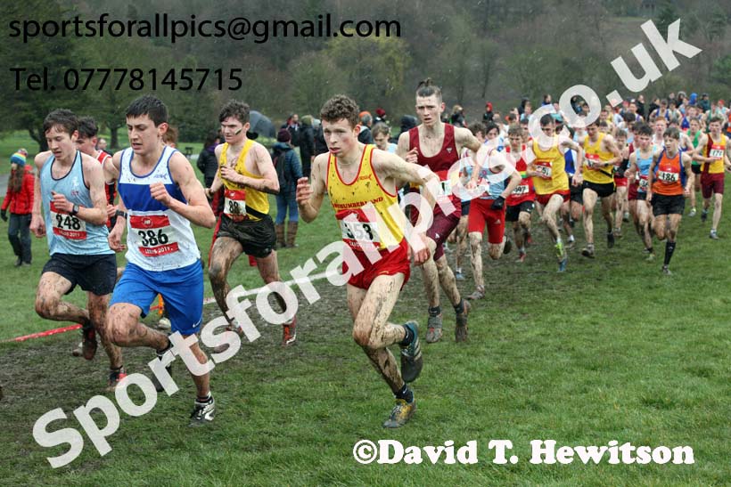 Intermediate boys 2019 New Balance English Schools Cross Country Champs, Temple Newsam, Leeds. Photo:  David T. Hewitson/Sports for All Pics